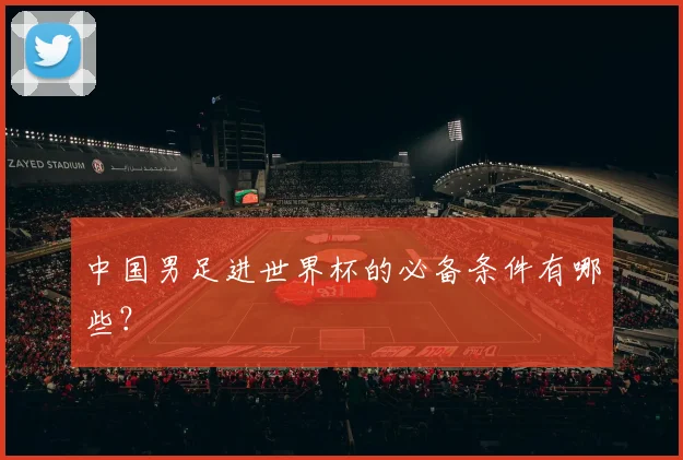 中国男足进世界杯的必备条件有哪些？